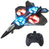 Foam RC Plane Drone for Kids, Remote Control Airplane Fighter Jet with LED Light, Auto Hover, 360Flip, 2 Batteries (16 Mins Flight), Easy to Fly for Beginners view 1