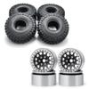 RCLIONS 4pcs 1.9" RC Crawler Beadlock Wheels and Tires with Foam Insert for 1/10 RC Crawler Car SCX10,TRX4,SCX10 II view 1