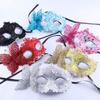 Gawertoy 8 Pieces Vintage Masquerade Masks, Mardi Gras Masks Venetian Masks Unisex Half Face Masks for Christmas Halloween Carnival Prom Ball Fancy Dress Party Supplies Costume Accessory (#C) view 3