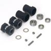 HobbyMarking RC Car 1/10 Aluminum 12mm Hex Adapter Wheels Rims Combiner for Tamiya CW-01 Chassis Lunchbox ORV Monster Beetle Upgrade Parts view 2