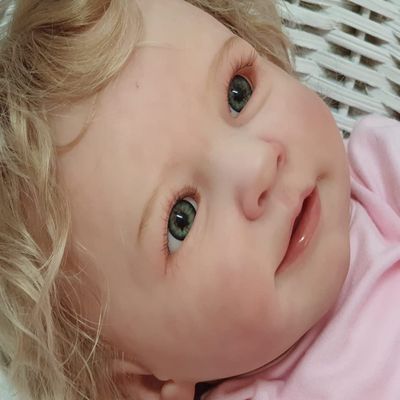 Pinky Lovely Reborn Baby Doll 22inch 55cm Lifelike Newborn Baby Dolls Realistic Looking Adorable Baby Doll Toy Gift