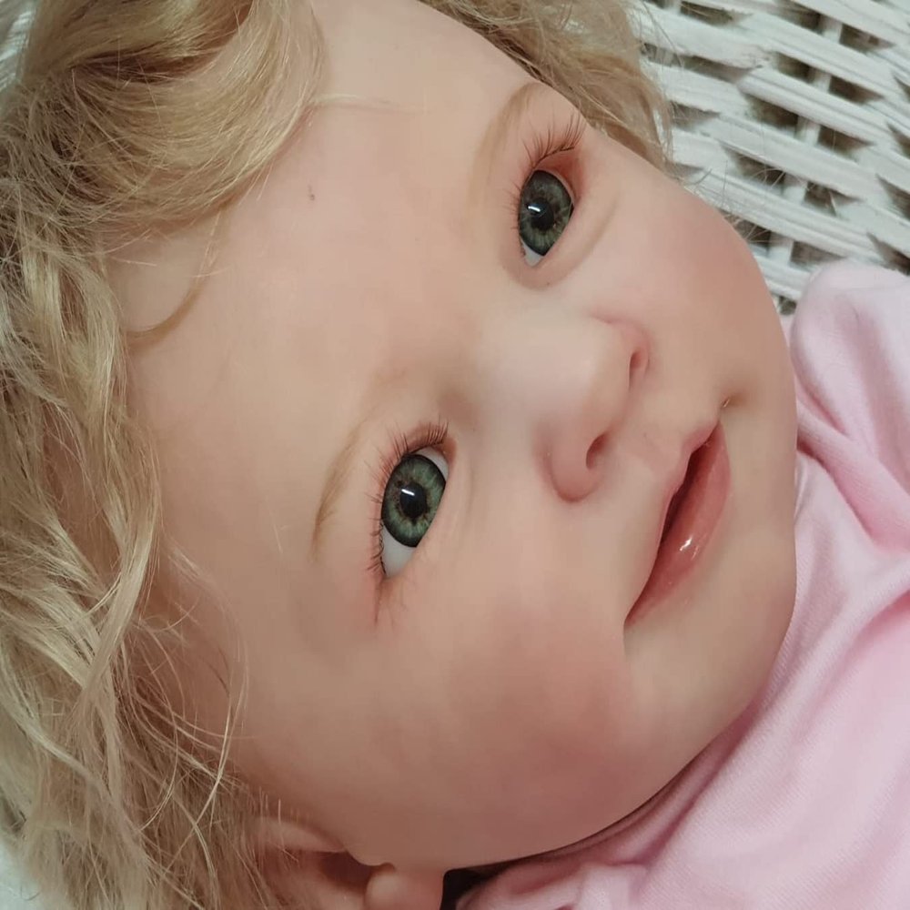 Pinky Lovely Reborn Baby Doll 22inch 55cm Lifelike Newborn Baby Dolls Realistic Looking Adorable Baby Doll Toy Gift