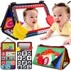Baby Mirror Tummy Time Toys 0-3 3-6 Months Sensory Crinkle Baby Books Black and White High Contrast Baby Toys for Newborn Infant Montessori Car Seat Toys 0-6 Month Boy Girl Easter Basket Stuffers Gift view 1