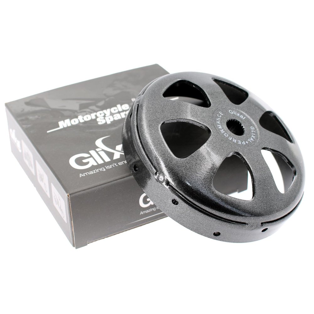 Glixal High Performance Clutch Bell for GY6 49cc 50cc 139QMB 147QMD Based Engine Scooter Moped ATV Go Kart, Racing Clutch Drum Cover (Type B)