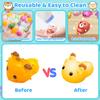 Dioju 200 Pcs Mochi Squishy Toy, Mini Kawaii Squishies Bulk Sensory Fidget Toys Goody Bag Party Favors for Kids, Classroom Prizes Pinata Filler Carnival Stocking Stuffers Christmas Birthday Gifts view 4