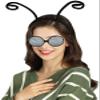 Ausejopeac Butterfly Antenna Bug Headband and Glasses Set, Dragonfly Costume Accessories Halloween Antenna Headband for Woman Halloween Party Cosplay Costume view 2