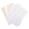 5 Sheets Miniature Dollhouse Wallpaper Peel and Stick Decals, Assorted Floral Wall Stickers for Mini House Living Room and Bedroom Decoration view 1