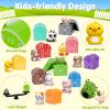 Learning Toys for 1,2,3 Year Old Toddlers, 20Pcs Farm Animals Toys Montessori Counting, Matching & Sorting Fine Motor Games, Christmas Birthday Easter Gift for Baby Boys Girls Age 12-18 Months view 4