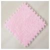 10 Pieces Plush Puzzle Foam Floor Mat,Soft Fluffy Interlocking Foam Tiles,10 Tiles/9.7 Sq.Ft Area Rugs,12"X12" Carpet Squares for Classroom Home Winter,Pink view 1