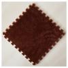 10 Pieces Plush Puzzle Foam Floor Mat,Soft Fluffy Interlocking Foam Tiles,10 Tiles/9.7 Sq.Ft Area Rugs,12"X12" Carpet Squares for Classroom Home Winter,Coffee view 1
