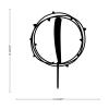 Vinisong Personalized Letter Cake Toppers Initials I Cake Topper Black Acrylic Cake Decoration Wreath Cake Topper Perfect for Birthday Wedding Anniversary Party(I,01) view 2