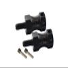 1:10 Baja Rey/Rock Rey/Hammer Rey U4 Upgrade Parts Harden Steel #45 Front Or Rear Extended Wheel Hex (+15mm) - 4Pc Set Black view 1