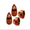 Aluminum 6061-T6 Damper Top Cap For GPM Optional And Original Shock Absorbers For Traxxas 1/8 4WD Sledge Monster Truck 95076-4 - 4Pc Set Orange view 1