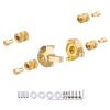 Hobbypark Brass Steering Knuckles Carriers and Brass Extended 7mm Wheel Hex Hubs Adapters for Axial SCX24 Upgrades Parts 1/24 RC Crawler Car (Gold) view 1