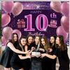 10th Birthday Decorations for Girls Happy Birthday Banner Pink Decorations for A Party Birthday Backdrop for Women view 4