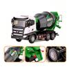 Gemini&Genius Cement Truck Toy for Kids, Construction Vehicle Heavy Duty Cement Mixer Truck for Pretend Play, 1/50 Scale Diecast Alloy Vehicles Toy for Kids view 3