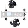 Hobbypark Front Steering Knuckles Wheel Weights Diff Cover Front Rear Extended 7mm Wheel Hex Hubs Adapters for Axial SCX24 Upgrades Set 1/24 RC Crawler Car view 3