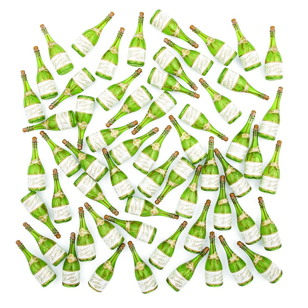 Bulk Champagne Bubble Bottles, 48 Pieces, Wedding, Reception and Grand Event Party Favors