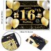 16th Happy Birthday Banner - Decorations for Men's Birthday Party view 2