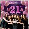 21st Birthday Decorations for Girls Happy Birthday Banner Pink Decorations for A Party Birthday Backdrop for Women view 3