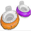 2 Pack Heavy Duty River Tube Cover Only; Made in USA to fit River Run Tube; Compatible with Intex Inflatable River Run River Float Tube & Most 53" River Tubes Orange & Purple (Covers Only) view 1