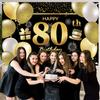 80th Happy Birthday Banner Birthday Decorations for Men Birthday Party Decorations Birthday Backdrop view 3