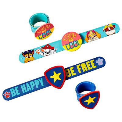 Assorted Paw Patrol Colorful Slap Plastic Bracelet - - 1" x 9" (Pack of 1) - Perfect for Gift or Paw Patrol Fans