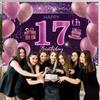 17th Birthday Decorations for Girls Happy Birthday Banner Pink Decorations for A Party Birthday Backdrop for Women view 3