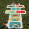 Coconut Float Rae Dunn Hopscotch Sprinkler Durable Long-Lasting Backyard Water Toy - Safe & Fun Sprinkler Ideal for Summer Parties & Swim Events view 3