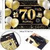 70th Birthday Banner - Decorations for Men - Party Backdrop view 2