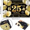 25th Happy Birthday Banner Birthday Decorations for Men Birthday Party Decorations Birthday Backdrop view 2