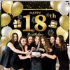 18th Happy Birthday Banner and Decorations for Men - Party Backdrop view 3