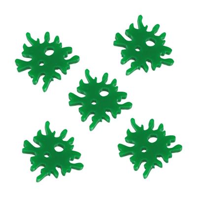 LITKO Blood Splat Tokens | Splatter | Alien | Orc | Casualty | Health | Wound | Pack of 5 |
