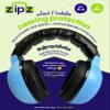 ZIPZ Baby & Toddler Earmuffs - ANSI-Certified Noise Protection, Audiologist-Recommended, Interchangeable Shells (0-4 Yrs) - Blue view 2