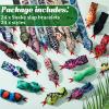 Chivao 24 Pcs Snake Slap Bracelets Reptile Party Favor Snake Snap Bracelets Animal Serpent Bracelet Reptile Birthday Party Supplies for Kids Parties Favors Christmas Gift, 24 Assorted Designs view 3