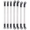 Treehobby (6mm Rod Diameter) Stainless Steel Full Car Tie Rod Kit RC Metal Connecting Rod Kit Compatible with Redcat GEN8 M4 1/10 RC Car Upgrade Parts view 1