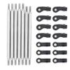 Treehobby (6mm Rod Diameter) Stainless Steel Full Car Tie Rod Kit RC Metal Connecting Rod Kit Compatible with Redcat GEN8 M4 1/10 RC Car Upgrade Parts view 2