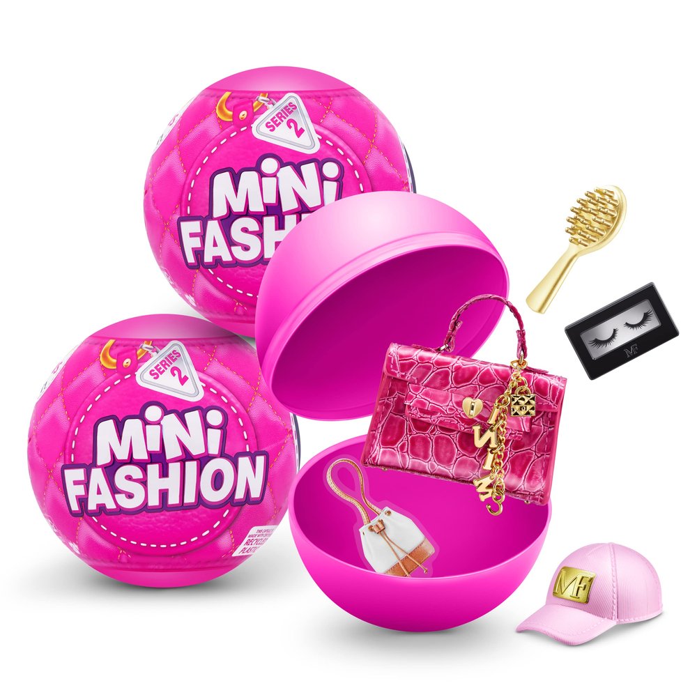 5 Surprise Mini Fashion Series 2 by ZURU Amazon Exclusive Mystery Mini Brand Collectibles, Handbags/ Accessories for Kids, Girls, Teens, Adults (2 Pack)