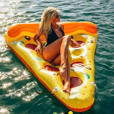 Pool Float Airbeds Adult Water Toys Inflatable Pizza Floating Row Beach Seaside Pool Floating Bed Sofa Chair for Chilling in The Pool