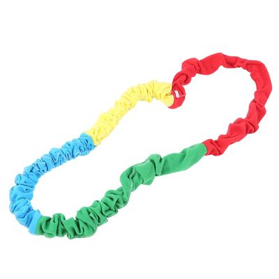 plplaaoo Colourful Elastic Tension Rope, Elastic Fleece Cooperative Stretchy Band, Integrations Dynamic Movement Exercise Latex Band Stretchy Creativs Movement Prop for Kids, Kids Fitness equipmen