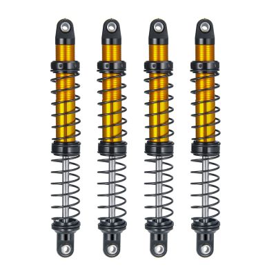 Que-T 4pcs Aluminum Alloy RC Shock Absorber for Axial Scx10 90046 D90 Trx4 Wraith 1/10 Crawler Car (110mm)