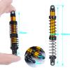 Que-T 4pcs Aluminum Alloy RC Shock Absorber for Axial Scx10 90046 D90 Trx4 Wraith 1/10 Crawler Car (110mm) view 2