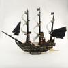 YOUUGIOR Wooden Sea Pirate Boat Puzzle Dollhouse DIY Kits Miniature Doll House 3D Puzzle view 2