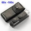 Microscope Accessories Kit Mini Handheld 60x-100x Pocket Microscope Magnifer Microscope Slides view 2