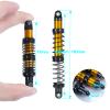 Que-T 4pcs Aluminum Alloy RC Shock Absorber for Axial Scx10 90046 D90 Trx4 Wraith 1/10 Crawler Car (100mm) view 2