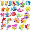 HOZKEAP 26 Packs Bluk Sea Animal Octopus fishs dolphins turtles sharks whales mini Pop Keychain,Birthday Party Favors Supplies summer students Prize , Backpack Charms Classroom Prizes view 1