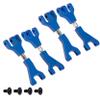 4Pack Treehobby Metal Upper arm Swing arm Compatible with 1/10 Redcat Blackout XTE XBE SC Blackout SCBlackout SC ProBlackout xbeBlackout xbe ProBlackout XTEBlackout XTE Pro(Blue) view 1