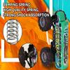 Crelloci 2 Pack School Bus Monster Truck Toy, Die Cast Big Wheel Monster Truck, Green Yellow Pull Back Car Toys, Play Vehicle Gifts for Kids, Toddlers, Boys Age 3+ view 3