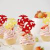 24 Pack Military Themed Cupcake Toppers Navy Bound Cupcake Picks Navy Bound Themed Cupcake Decorations Welcome Ceremony Army Birthday Party Cake Decorations Supplies Red Gold view 4