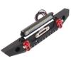 Treehobby Metal Front Bumper with LED Light RC Winch Mount Seat Compatible with Traxxas TRX-4 TRX4 Axial SCX10 90046 90047 RC4WD D90 TF2 1/10 RC Crawler Car Upgrade Part view 3
